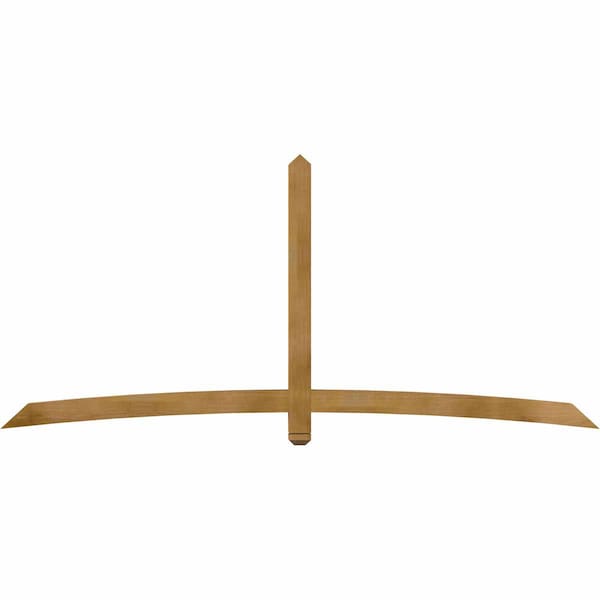 Ekena Millwork Bellingham Rough Sawn Timber Gable Bracket, Western Red Cedar, 108"W x 49"H x 4"D x 4"F, 11/12 Pitch GBW108X49X0404BEL00RWR - main